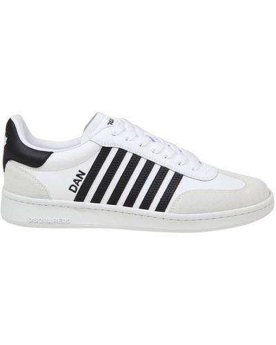 DSquared² Leather And Suede Sneakers - White