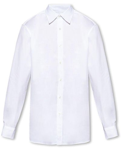 Dries Van Noten Buttoned Long-sleeved Shirt - White