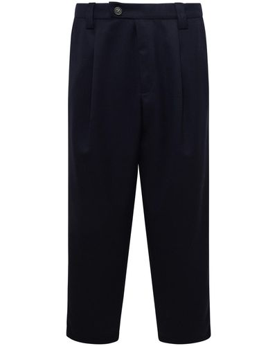 A.P.C. Renato Blue Wool Pants