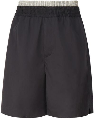 Bottega Veneta Lightweight Cotton Twill Shorts - Black