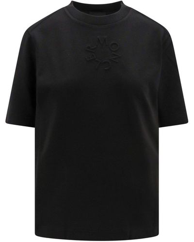 Moncler Embossed Logo T-Shirt - Black