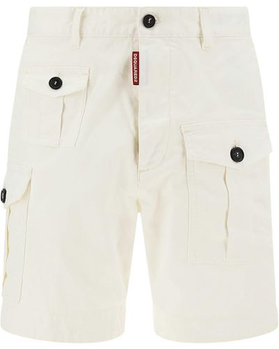 DSquared² Cargo Shorts - White