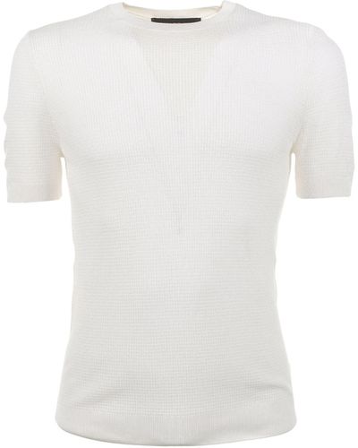 Tagliatore Silk T-Shirt - White