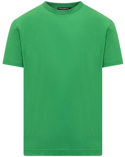 Dolce & Gabbana T-shirt With Logo - Green