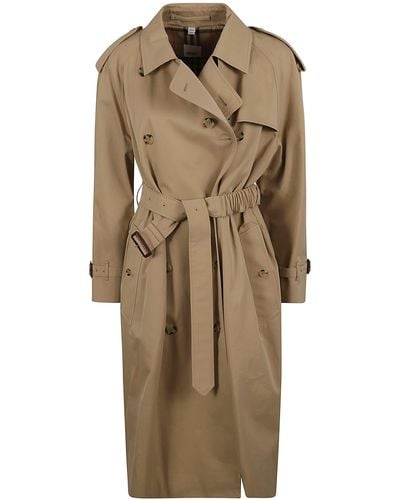 Burberry Belted Classic Trench - Natural