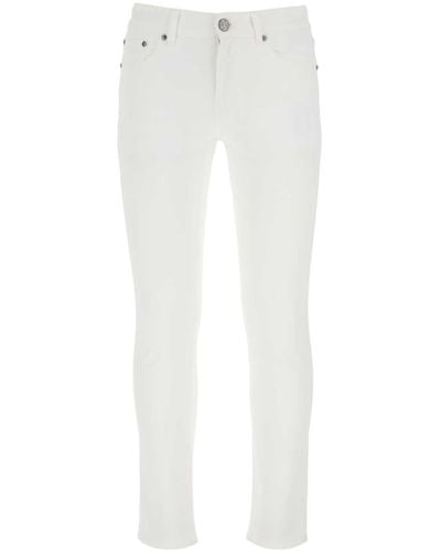 PT Torino Stretch Denim Rock Jeans - White