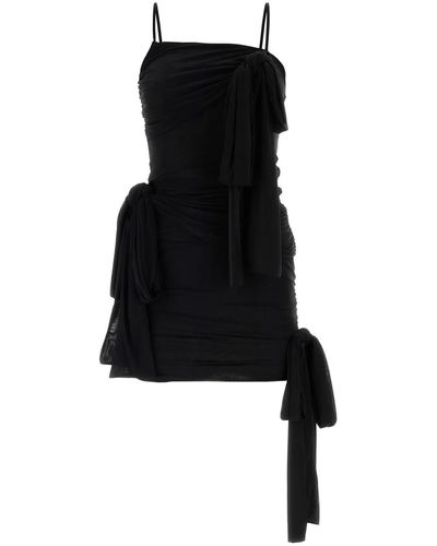 Blumarine Stretch Nylon Mini Dress - Black
