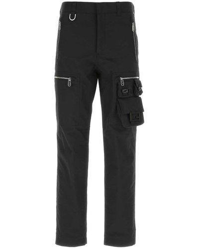 Fendi Black Nylon Cargo Pant