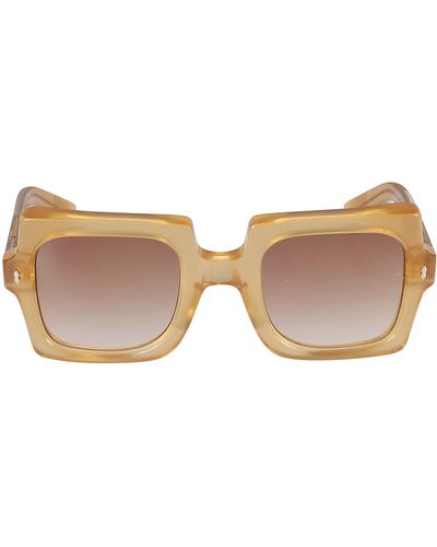 Jacques Marie Mage Square Frame Sunglasses - Natural