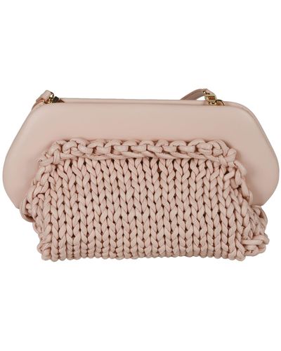 THEMOIRÈ Bios Knitted Shoulder Bag - Pink