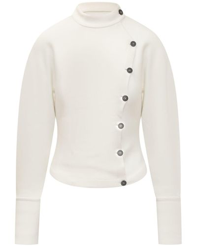 Ferragamo Asymmetrical Jacket - White