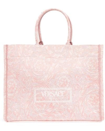 Versace 'athena' Shopper Bag, - Pink