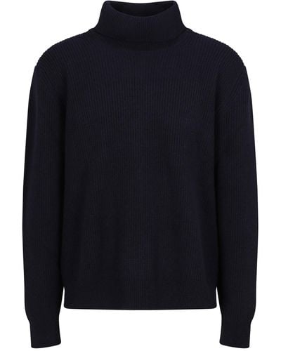 Laneus Turtleneck Sweater - Blue