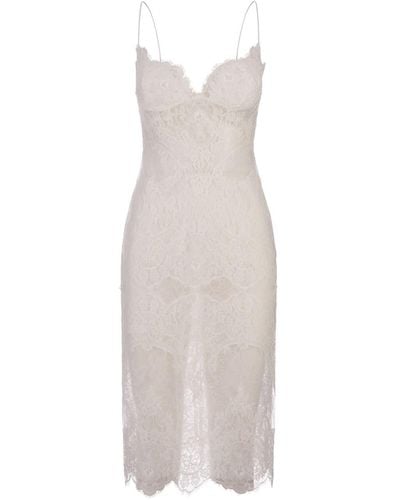 Ermanno Scervino All-Over Lace Lingerie Dress - White