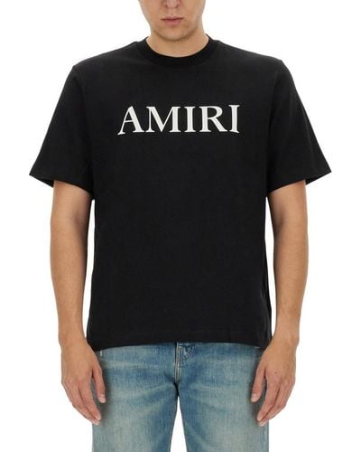 Amiri T-Shirt With Logo - Black