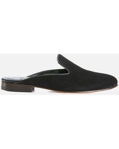 CB Made In Italy Suede Flats Ravello - Black