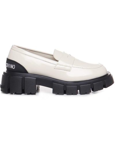 Love Moschino Chunky Loafers With Embossed Logo - White