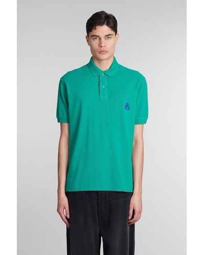 Isabel Marant Afko Polo In Green Cotton