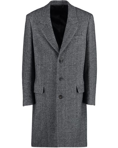 Isabel Marant Johel Single-breasted Wool Coat - Grey