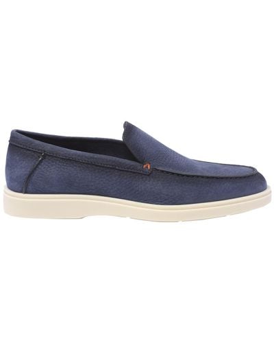Santoni Flat Shoes - Blue