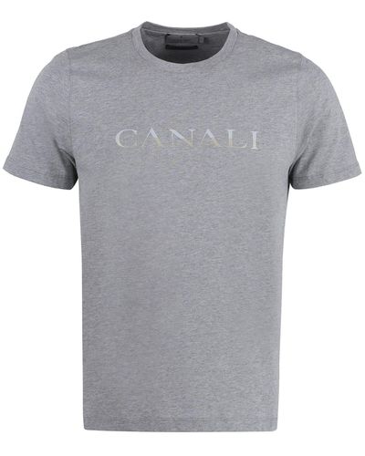 Canali Cotton T-Shirt - Gray