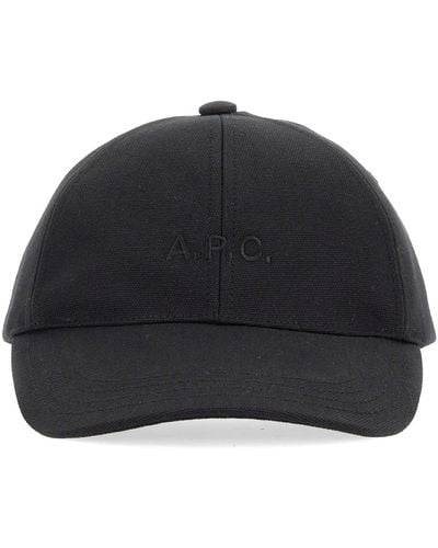 A.P.C. Baseball Cap - Black