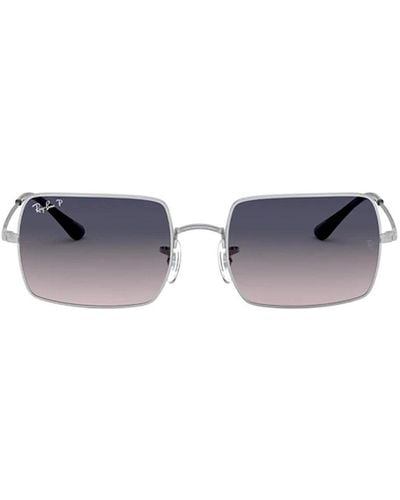 Ray-Ban Rectangle 1969 Polarised Sunglasses - White