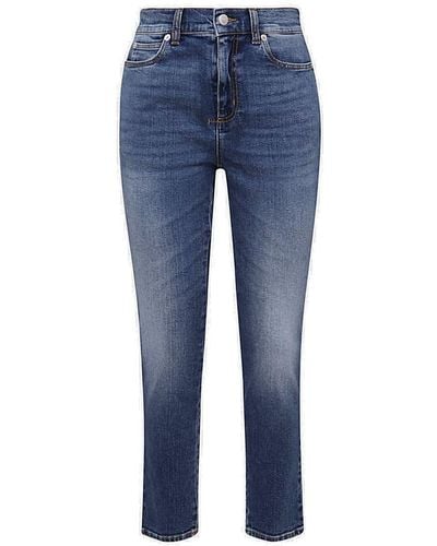 Alexander McQueen Slim Fit Denim Jeans - Blue