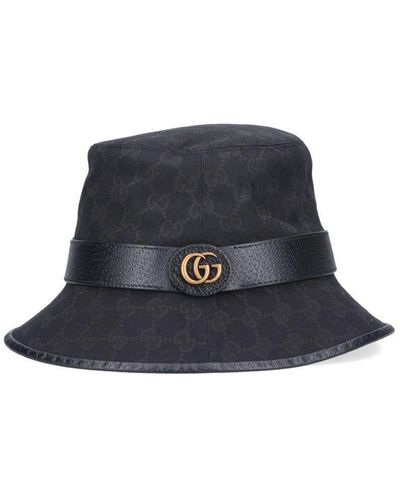 Gucci Fedora Gg Hat - Black