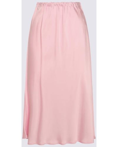 Jil Sander Light Viscose Skirt - Pink