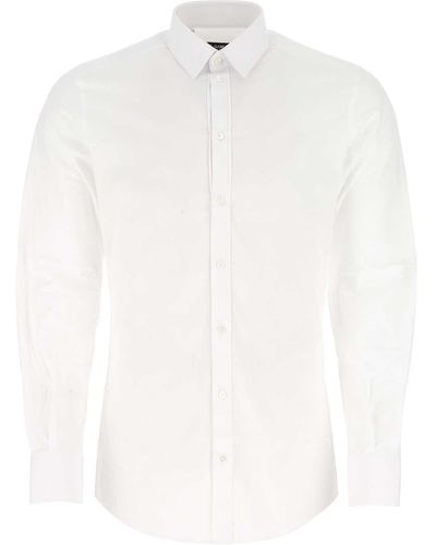 Dolce & Gabbana Stretch Poplin Shirt - White