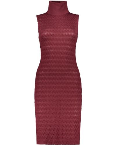 Missoni Knitted Dress - Red