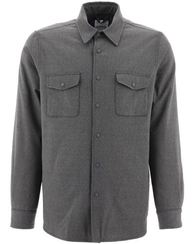 Aspesi Padded Wool Overshirt - Gray