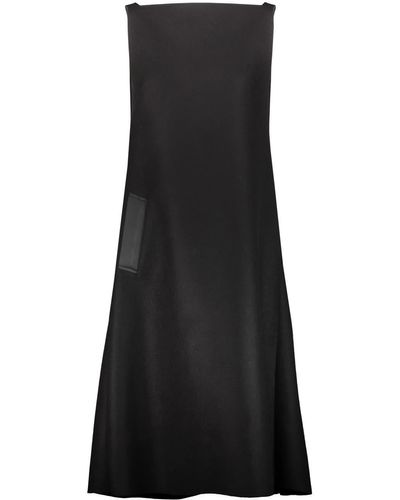 Maison Margiela Icon Felt Cape Dress Clothing - Black