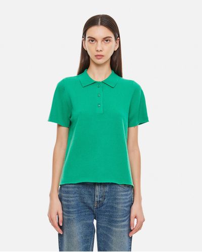 Extreme Cashmere Polo Salamander - Green