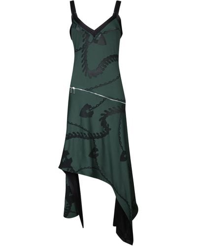Burberry Pattern Dress - Green