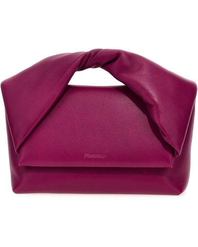 JW Anderson Twister Large Handbag - Purple