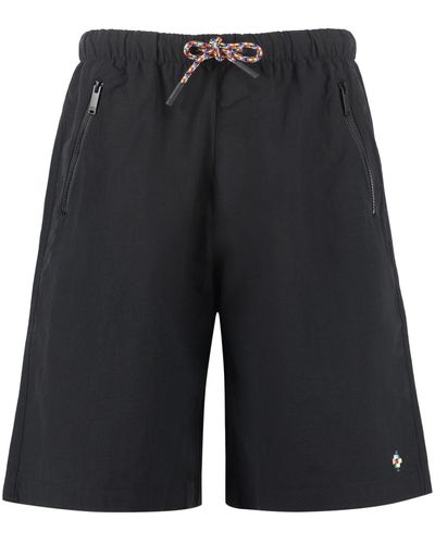 Marcelo Burlon County Of Milan Kids logo-print cotton track shorts - Orange