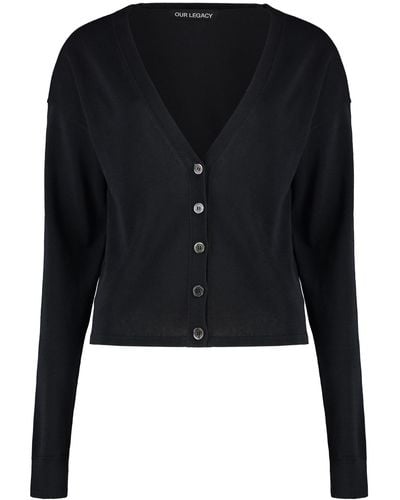 Our Legacy Ivy Cotton Cardigan - Black