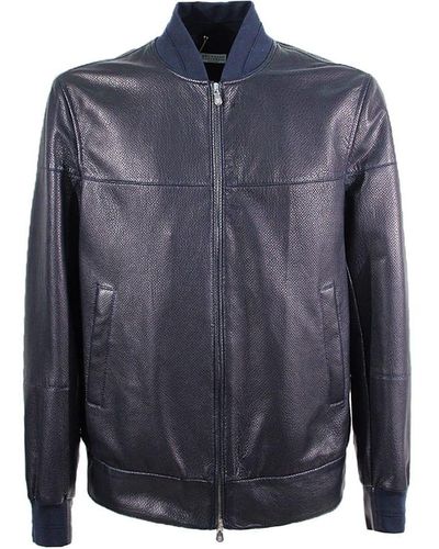 Brunello Cucinelli Leather Bomber Jackets for Men - Up to 72% off | Lyst