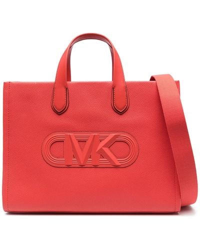 Michael Kors Large Tote Bag With Logo - Red