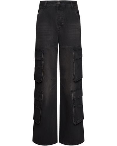 DIESEL Cargo Denim Jeans - Black