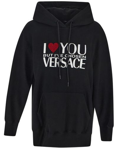 Versace I Love You Hoodie - Blue