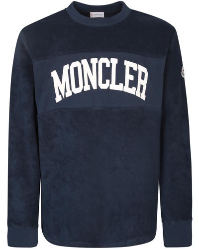 Moncler Sweatshirts - Blue