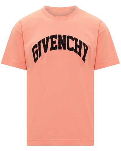Givenchy Logo Cotton Oversized T-shirt - Pink