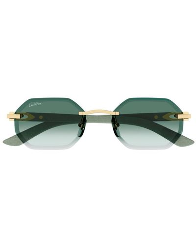 Cartier Ct0439s 004 Sunglasses - Green