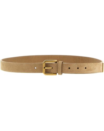 Brunello Cucinelli Suede Belt Belts - White