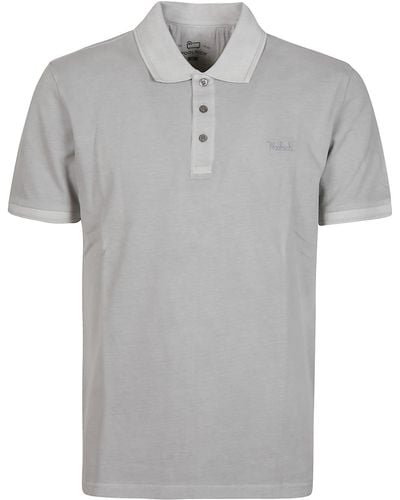 Woolrich Short Sleeve Mackinack Polo Shirt - Gray