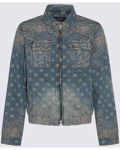 Amiri Cotton Denim Jacket - Blue