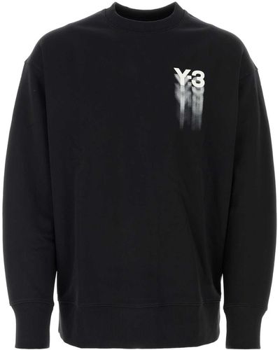 Y-3 Cotton Sweatshirt - Black